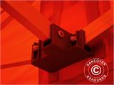 Prekybinė palapinė FleXtents PRO 2x2m Raudona, įsk. 4 šonines sienas
