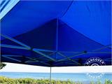 Carpa plegable FleXtents PRO 3x3m Azul, Incl. 4 cortinas decorativas