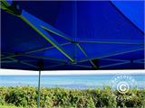 Faltzelt FleXtents Xtreme 50 3x3m Blau, mit 4 Seitenwänden