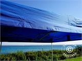 Faltzelt FleXtents Xtreme 50 3x3m Blau, mit 4 Seitenwänden
