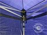 Faltzelt FleXtents Xtreme 50 3x3m Dunkeblau, mit 4 Seitenwänden