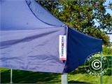 Faltzelt FleXtents Xtreme 50 3x3m Dunkeblau, mit 4 Seitenwänden