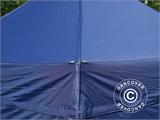 Gazebo pieghevole FleXtents PRO 3x3m Blu scuro, inclusi 4 fianchi