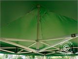 Carpa plegable FleXtents PRO 3x3m Verde, Incl. 4 cortinas decorativas