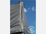 Tente pliante FleXtents PRO 4x6m Gris, avec 8 cotés