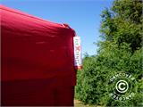 Tente pliante FleXtents Xtreme 50 4x8m Rouge, avec 6 cotés