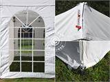 Tente Pliante FleXtents PRO Vintage Style 3x6m Blanc, avec 6 cotés