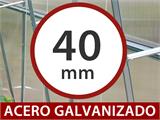Invernadero de policarbonato Strong NOVA 60m², 6x10m, Plateado