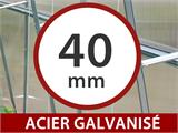 Serre polycarbonate, Strong NOVA 36m², 6x6m, Argent Serre polycarbonate, Strong NOVA 36m², 6x6m, Argent