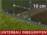 Gewächshaus Polycarbonat TITAN Classic 480, 28,5m², 2,35x12,12m, Silber