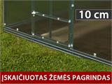 Polikarbonato šiltnamis TITAN Classic 480, 19,1m², 2,35x8,12m, Sidabrinė