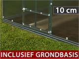 Broeikas polycarbonaat TITAN Classic 480, 28,5m², 2,35x12,12m, Zilver