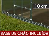 Estufa de policarbonato TITAN Arch 320, 24m², 3x8m, Prata