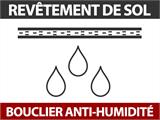 Tente de stockage PRO 2x3x2m PE, avec couverture de sol, Gris Tente de stockage PRO 2x3x2m PE, avec couverture de sol, Gris