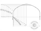 Ladu tent, kaarhall 9x15x4,42m, PVC, Roheline Ladu tent, kaarhall 9x15x4,42m, PVC, Roheline