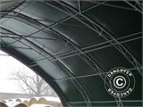 Storage shelter, arched tent 10x15x5.54 m w/sliding gate, PVC, Green Storage shelter, arched tent 10x15x5.54 m w/sliding gate, PVC, Green