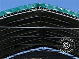 Extension 3 m for storage shelter/arched tent 10x15x5.54 m, PVC, Green