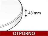 Okrugli sklopivi stol Ø116cm, Svijetlo-siva (5 kom.) Okrugli sklopivi stol Ø116cm, Svijetlo-siva (5 kom.)