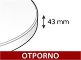 Okrugli sklopivi stol Ø116cm, Svijetlo-siva (5 kom.)