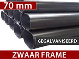 Opslagtent PRO 7x7x3,8m PVC met lichtpaneel, Grijs Opslagtent PRO 7x7x3,8m PVC met lichtpaneel, Grijs