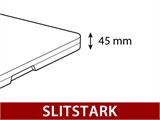 Hopfällbart bord 240x76x74cm, Svart (10 st.)