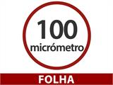 Película de Estufa do tipo Faça Você Mesmo de 100Mic, 6x120m, 1 Rolo, Transparente