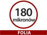 Tunel foliowy, 3,6x8,4x2,68m, PE, 30,24m², Przezroczysty