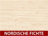 Carport aus Holz, 3,6x5,12x2,32m, 11,7m², Natur NUR 1 ST. ÜBRIG