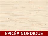 Abri en bois Bertilo Multibox3, 2x0,82x1,63m, 1,6m², Naturel    