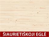 Bertilo medinis sandėliukas Wallstore Velo, 2,06x1,02x1,35m, 2,1m², Natūrali