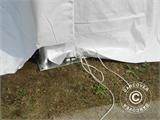 Carpas de almacén Oceancover 5,5x15x4,1x5,3m, PE, Blanco