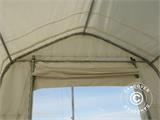 Carpas de almacén Oceancover 5,5x15x4,1x5,3m, PE, Blanco