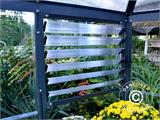 Orangeri/Drivhus polycarbonat OASIS, Sekskantet 8,6m², Palram/Canopia, 3,16x3,63x2,89m, Antracit