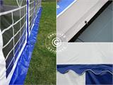 Tenda para festas Exclusive 6x12m PVC, Azul/Branco