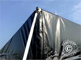 Tente de réception PartyZone 5x5m, PVC, Noir