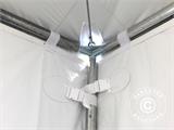 Tente de réception Pagode PartyZone 6x6m, PVC, Blanc Tente de réception Pagode PartyZone 6x6m, PVC, Blanc