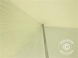 Pole tent 6x12m PVC, Hvit
