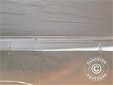 Pole tent 6x12m PVC, Blanc