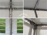 Tente de réception Exclusive 5x12m PVC, Gris/Blanc Tente de réception Exclusive 5x12m PVC, Gris/Blanc - 9