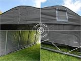 Tente de stockage PRO 2,4x6x2,34m PVC, Gris