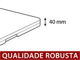 Mesa Dobrável 180x74x74cm, Cinza Claro (10 unids.) Mesa Dobrável 180x74x74cm, Cinza Claro (10 unids.)