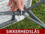 Klapbord 180x74x74cm, Lysegrå (10 stk.)