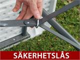 Hopfällbart bord 240x76x74cm, Svart (10 st.)