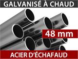 Tente de stockage Titanium 7x7x2,5x4,2m, Blanc/Gris Tente de stockage Titanium 7x7x2,5x4,2m, Blanc/Gris