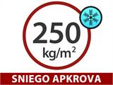 Polikarbonato šiltnamis TITAN Classic 480, 19,1m², 2,35x8,12m, Sidabrinė