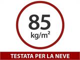 Casetta in legno con tettoia laterale, Bertilo Amrum 3 Plus, 3,86x1,8x2,1m, 2,78m² + 4,16m²