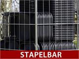 Klappstuhl 44x44x80cm, Schwarz, 8 St. Klappstuhl 44x44x80cm, Schwarz, 8 St.