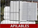 Sillas plegables 44x44x80cm, Blancas, 24 uds.