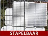 Klapstoelen 44x44x80cm, Wit, 8 St. Klapstoelen 44x44x80cm, Wit, 8 St.
