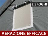 Capannone tenda PRO 3x6x2x2,82m, PVC, Grigio Capannone tenda PRO 3x6x2x2,82m, PVC, Grigio